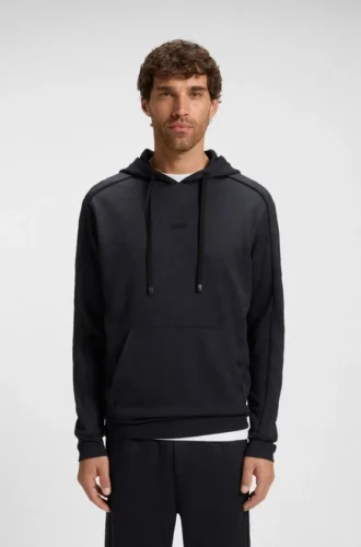 Hoodie aus gestepptem Jacquard in regulärer Passform
