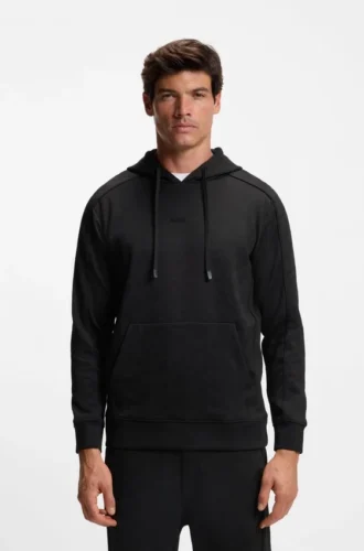 Hoodie aus gestepptem Jacquard in regulärer Passform