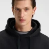 Hoodie aus merzerisierter Baumwolle in lockerer Passform