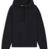 Hoodie aus merzerisierter Baumwolle in lockerer Passform