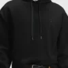 Hoodie in lockerer Passform aus merzerisierter Baumwolle