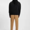Hoodie in lockerer Passform aus merzerisierter Baumwolle