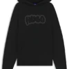 Hoodie mit Airbrush-Logo aus Baumwollfrottee