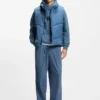 Hoodie mit Farbverlaufslogo aus Baumwollfrottee