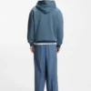 Hoodie mit Farbverlaufslogo aus Baumwollfrottee