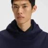 Hoodie mit geometrischem Band aus Baumwollmischung