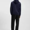 Hoodie mit geometrischem Band aus Baumwollmischung
