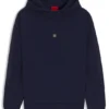 Hoodie mit geometrischem Band aus Baumwollmischung