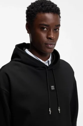 Hoodie mit gestapeltem Logo in lockerer Passform