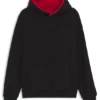 Hoodie mit gesticktem Logo aus Stretch-Baumwolle