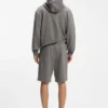 Hoodie mit Kontrastlogo aus Baumwollfrottee