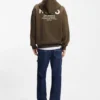 Hoodie mit Logo-Detail aus Baumwollfrottee
