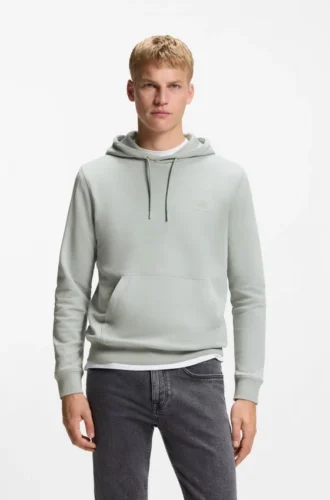 Hoodie mit Logo-Patch aus Baumwollfrottee