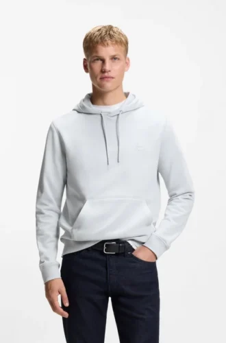 Hoodie mit Logo-Patch aus Baumwollfrottee