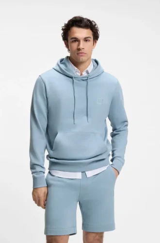 Hoodie mit Logo-Patch aus Baumwollfrottee