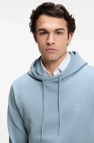 Hoodie mit Logo-Patch aus Baumwollfrottee