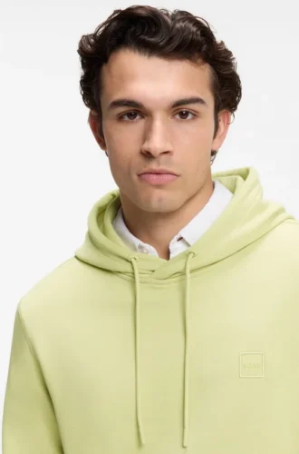 Hoodie mit Logo-Patch aus Baumwollfrottee