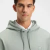 Hoodie mit Logo-Patch aus Baumwollfrottee