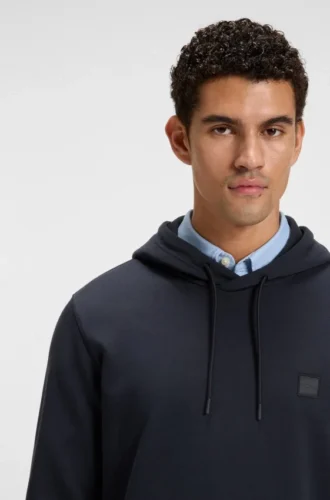 Hoodie mit Logo-Patch aus Baumwollfrottee