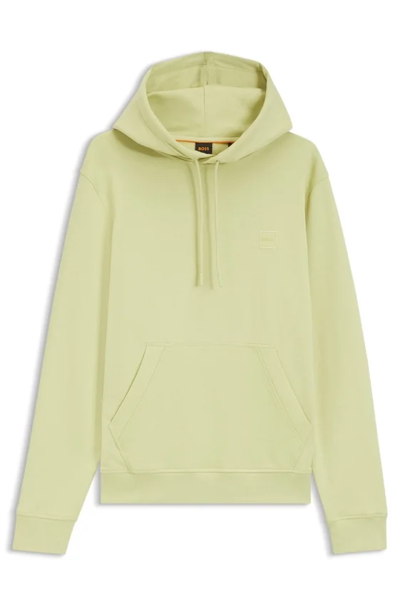 Hoodie mit Logo-Patch aus Baumwollfrottee Hoodie mit Logo-Patch aus Baumwollfrottee