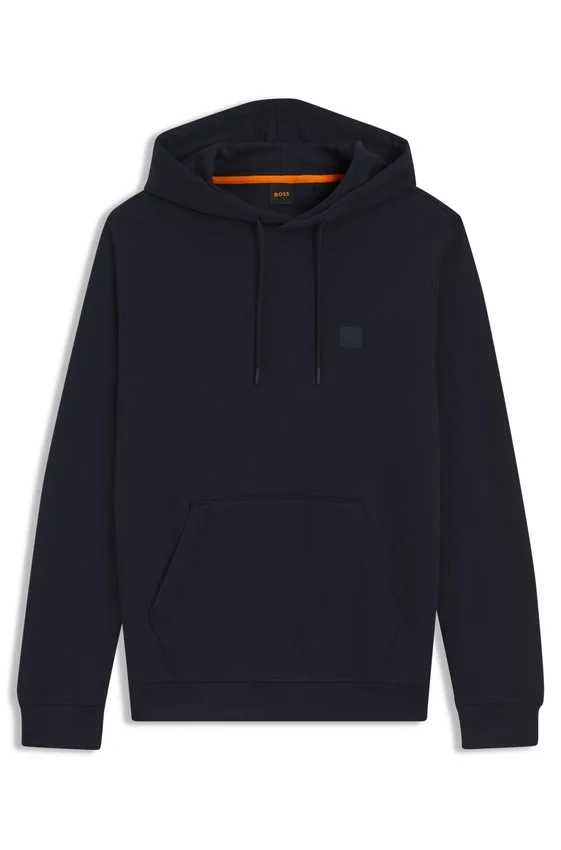Hoodie mit Logo-Patch aus Baumwollfrottee Hoodie mit Logo-Patch aus Baumwollfrottee