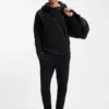 Hoodie mit Reißverschluss aus Stretch-Baumwolle mit Logo-Print