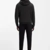 Hoodie mit Reißverschluss und Kontrastpaspel aus Baumwollmischung