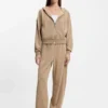 Hoodie mit Reißverschluss und Logo-Stickerei in Oversize-Passform