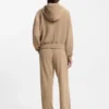Hoodie mit Reißverschluss und Logo-Stickerei in Oversize-Passform