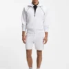 Hoodie mit Reißverschluss und Paspeldetails aus einer Baumwollmischung
