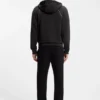 Hoodie mit Reißverschluss und Paspeldetails aus einer Baumwollmischung