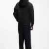 Hoodie mit Rosenmotiv aus Baumwollfrottee Hoodie mit Rosenmotiv aus Baumwollfrottee