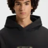 Hoodie mit Stickmotiv aus Baumwollfrottee Hoodie mit Stickmotiv aus Baumwollfrottee