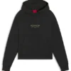 Hoodie mit Stickmotiv aus Baumwollfrottee Hoodie mit Stickmotiv aus Baumwollfrottee
