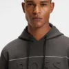 Hoodie mit Streifen-Detail aus einer Baumwollmischung
