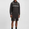 Hoodie mit Streifen-Detail aus einer Baumwollmischung