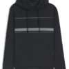 Hoodie mit Streifen-Detail aus einer Baumwollmischung