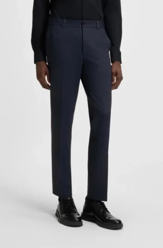 Hose in Extra-Slim-Fit aus Jersey mit Twill-Print