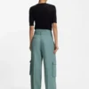 Hose in lockerer Passform aus fließendem Twill