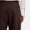 Hose in Modern-Fit aus Popeline aus Wollmischung