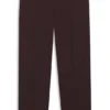 Hose in Modern-Fit aus Popeline aus Wollmischung