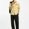 Hose in Modern-Fit aus Stretch-Baumwoll-Seersucker