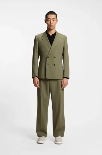 Hose in Modern-Fit aus Stretch-Ripstop