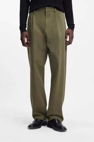 Hose in moderner Passform aus Baumwollmisch-Twill