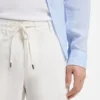 Hose in moderner Passform aus einem Leinen-Mischgewebe