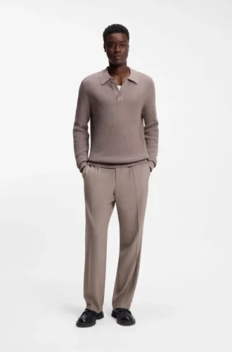 Hose in moderner Passform aus Stretch-Twill