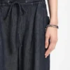 Hose in Regular-Fit aus leichtem Denim mit Kordelzug in der Taille