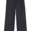 Hose in Regular-Fit aus leichtem Denim mit Kordelzug in der Taille
