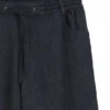 Hose in Regular-Fit aus leichtem Denim mit Kordelzug in der Taille