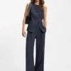 Hose in Regular-Fit aus Schurwolle